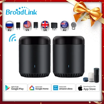 

Broadlink RM Mini 3 2pcs Smart Home WiFi IR Air Conditioning Remote Control for Alexa Google Home IFTTT with UK AU US EU Adapter