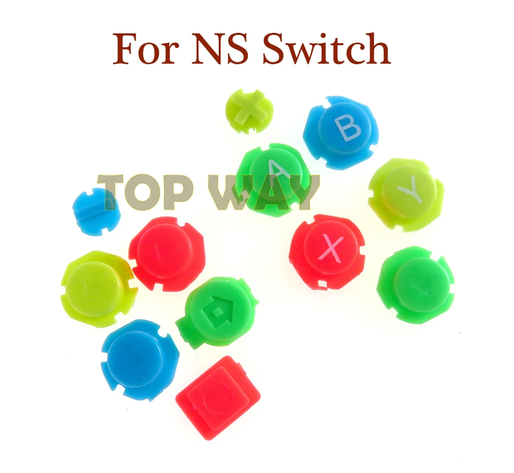 

50sets Colorful ABXY Directions Keys Buttons Joystick for Nintendo Switch NS NX Controller Joy-con Left Right Controller