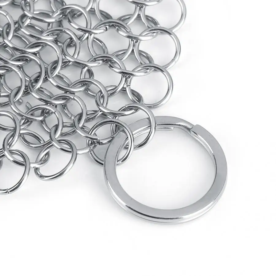 Прочная нержавеющая сталь Chainmail чистая кастрюля щетка кухонный горшок Сковорода очиститель губка сковорода духовки чистящий инструмент простой в использовании