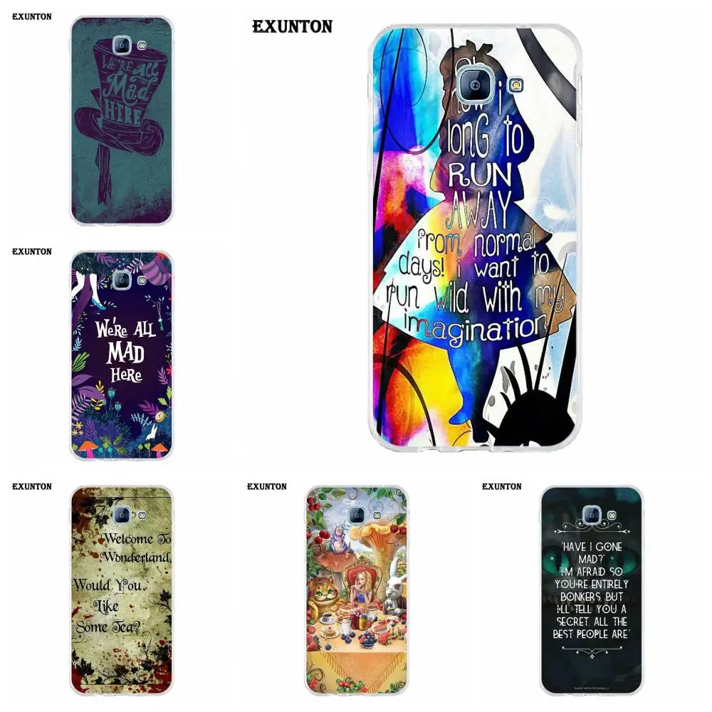 Цитата Алиса в стране чудес Pretty Mad Hatter Art Для Galaxy Alpha Core Note 2 3 4 S2 A10 A20 A20E A30 A40 A50 A60 A70 M10