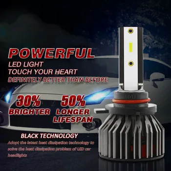 

Hot Selling Car Led Light 9012 100w 10000lm Csp Led Car Headlights With Csp Led Chips Full X2 Waterproof Led Headlight Bulbs#BL5