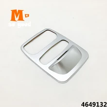 2013/14/15/16 For Renault Clio 4 Car ABS Matte Silver Front Read Light Lampshade Panel Sticker Cover Trim Interior Accessories