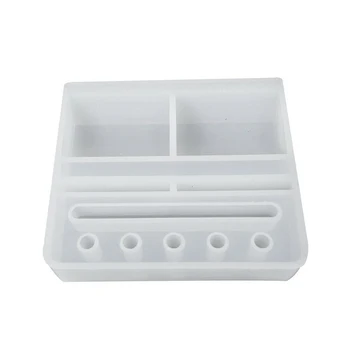 

Pen Holder Silicone Mold Multi-function Storage Card Mobile Phone Pen Holder Clay Mould Office Desk Ornament Jewelry Making