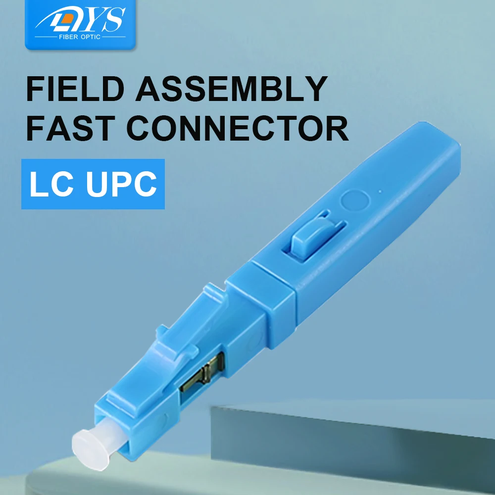 

50pcs LC UPC FTTH Rapid Optical Fiber Fast Connector SM Quick Connector LC Cold Splice Embedded Type
