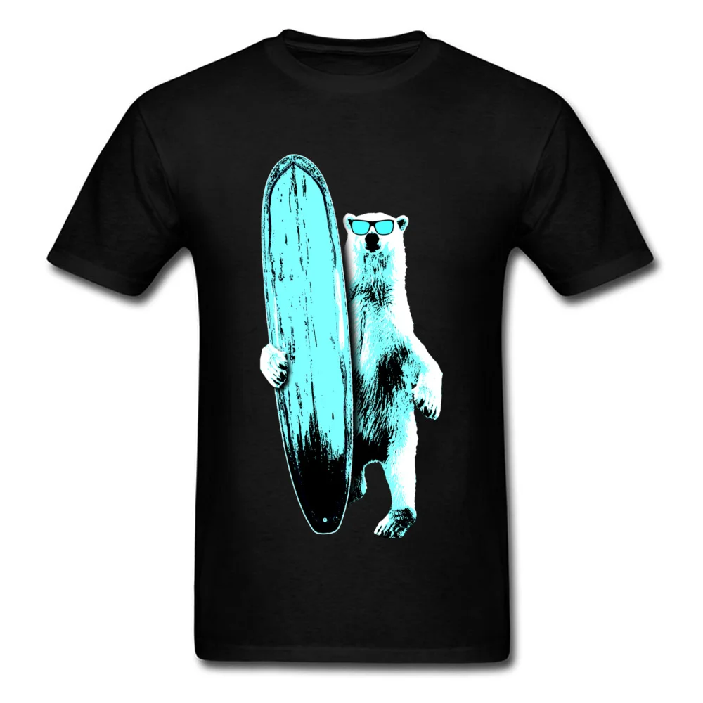 

Funny Design T-Shirts Men Polar Bear Surfer T-Shirt 3d Digital Print Hight Quality Tee Shirt For Teenager Fashion Tops Tees