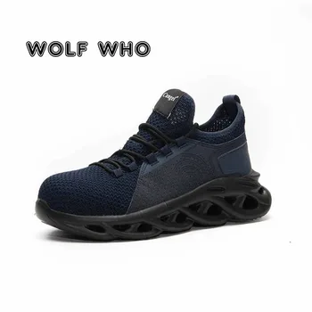 

Light Protective Men Casual Shoes Security Toe Cap Sneakers 2020 Plus Size Summer Comfort Shoes Steel Toe Safety Sneakers X33