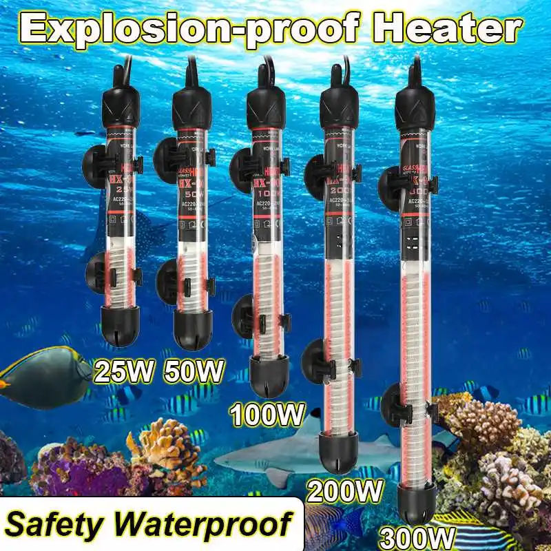 220 240V Aquarium Submersible Fish Automatic Water Heater Tank Constant Temperature Control