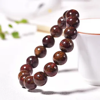 

1pc natural gems quartz crystal bracelet Pietersite stone jewelry 11mm with gift box