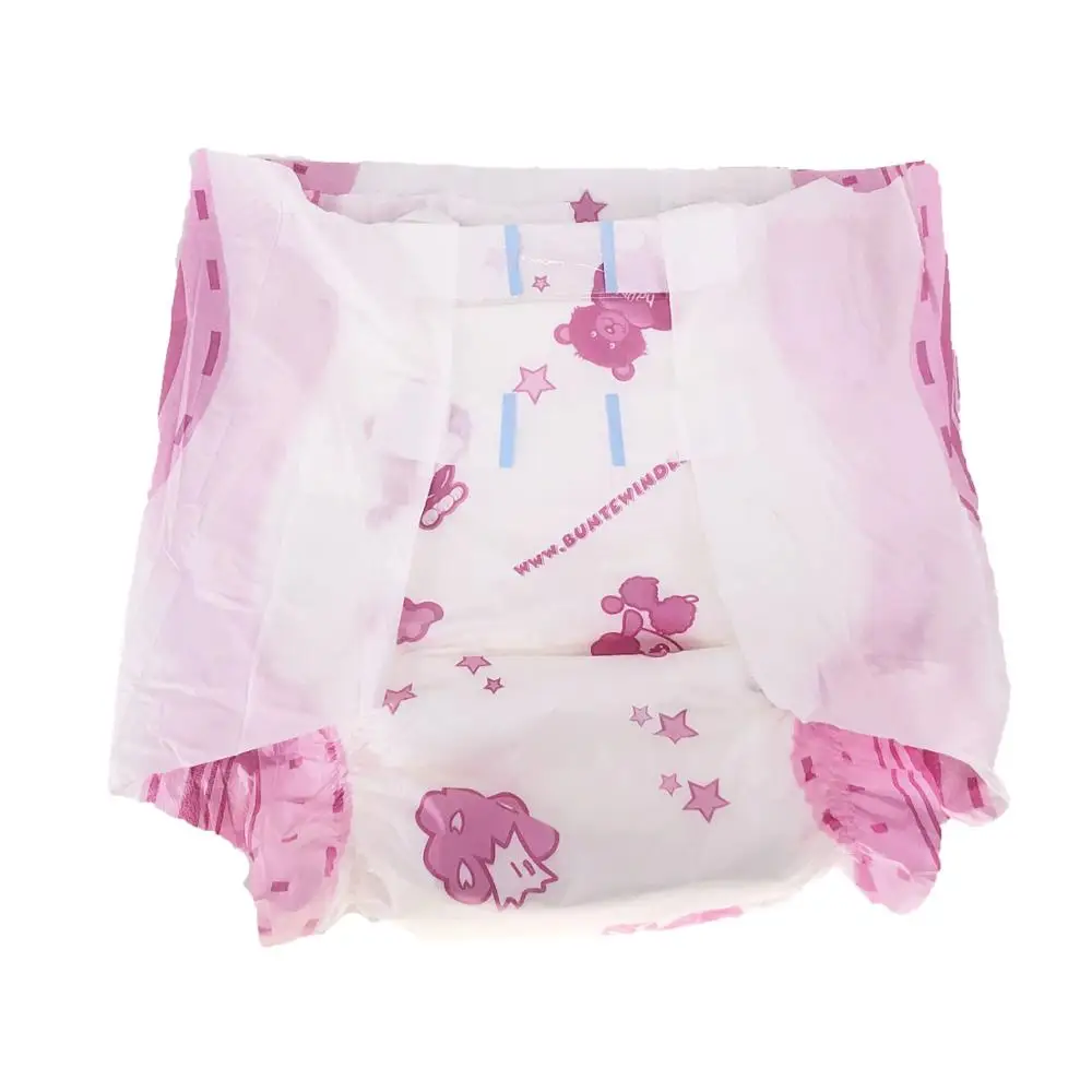 Мягкие бумажные подгузники для взрослых и детей с рисунком из мультфильма, штаны для подгузников ABDL, подгузники для взрослых, 8 шт. в упаковке