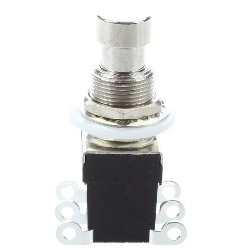 5 шт. 6 Pin Dpdt фиксация топает ножной переключатель педаль гитары Кнопка Металл True Bypass Ac 250 V/2A 125 V/4A