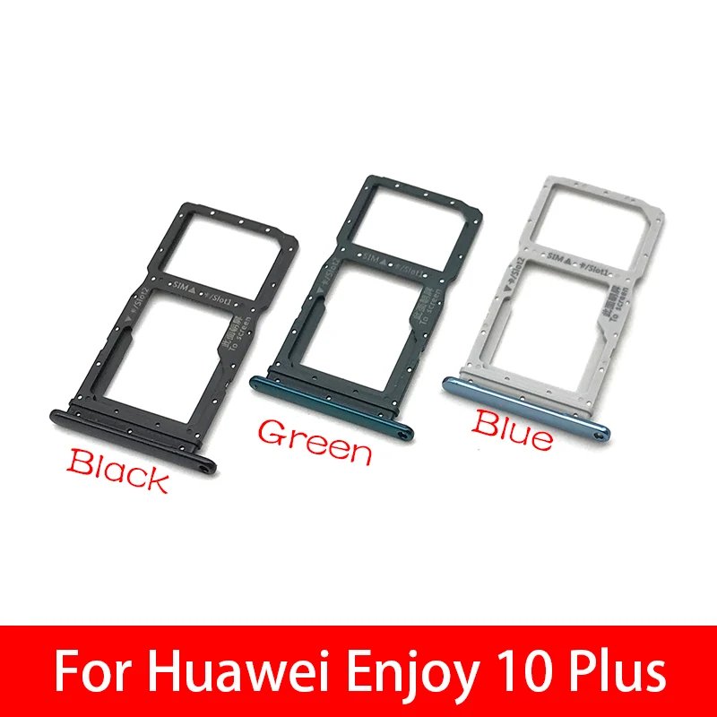 Sim-карты лоток адаптер держателя слота аксессуары для huawei Enjoy 10 plus