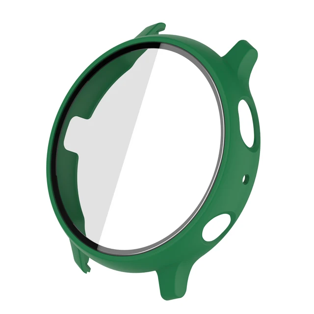 Glass Screen Pelicula Watch Case For Samsung Galaxy Active 2 40-44MM Cover Bumper Accessories clock Protector Smart Accessory Green