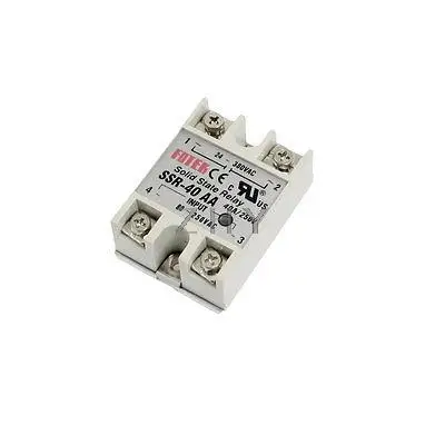 

AC-AC Metal Base Solid State Relay SSR-40AA 40A Output AC 24-380V
