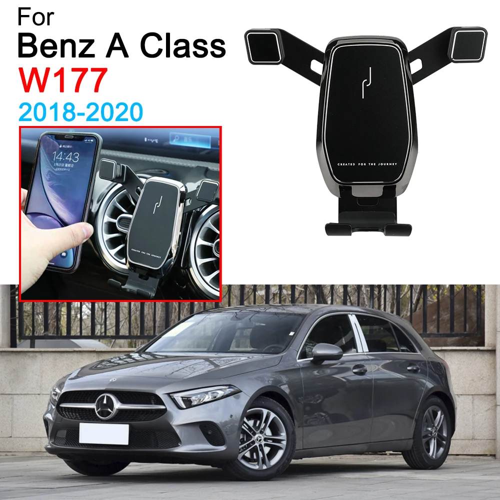 Mobile Phone Holder Air Vent Mount Clip Clamp Mobile Phone Support for Benz A Class W177 Accessories