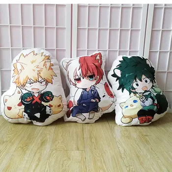 

My Hero Academia pillow toy Anime Izuku Bakugou Todoroki Tsuyu Kirishima Eijiro Stuffed Doll Double Sided Case 50cm X4374