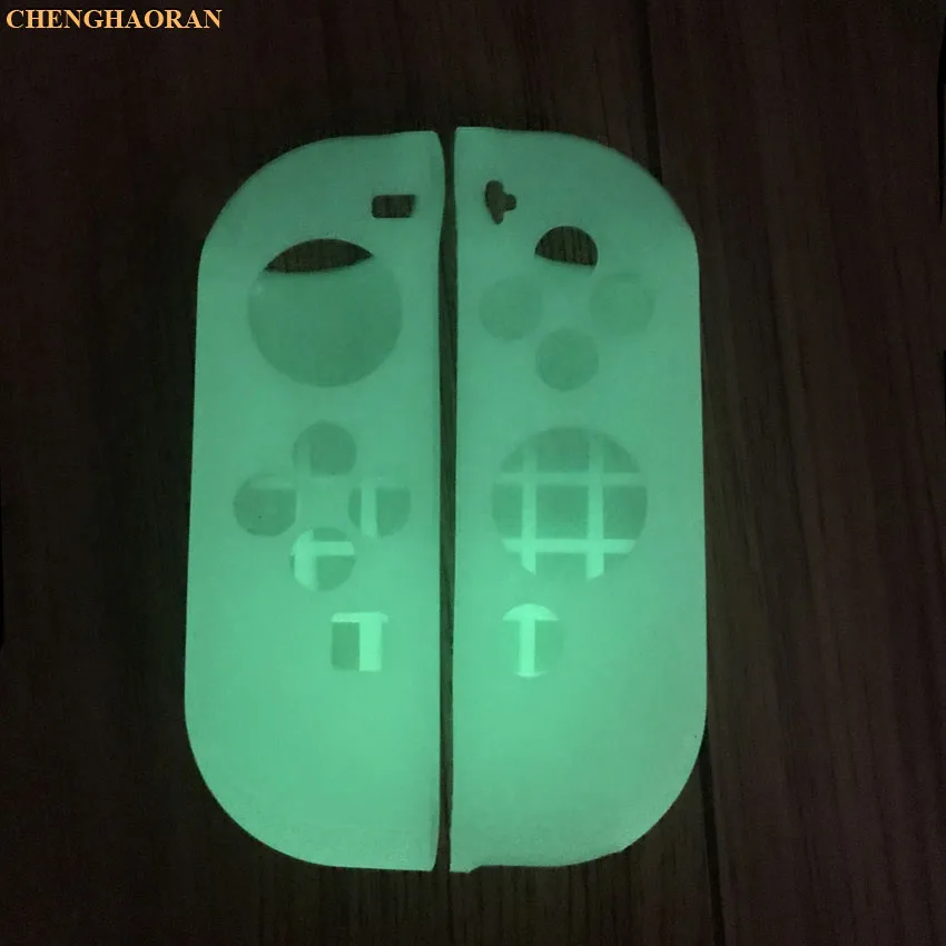 Luminous white Светящийся Белый силиконовый чехол для NS switch, чехол Joycon, мягкий корпус для игрового контроллера, консоль, защитный контроллер, чехол Joy-con - Цвет: Luminous white