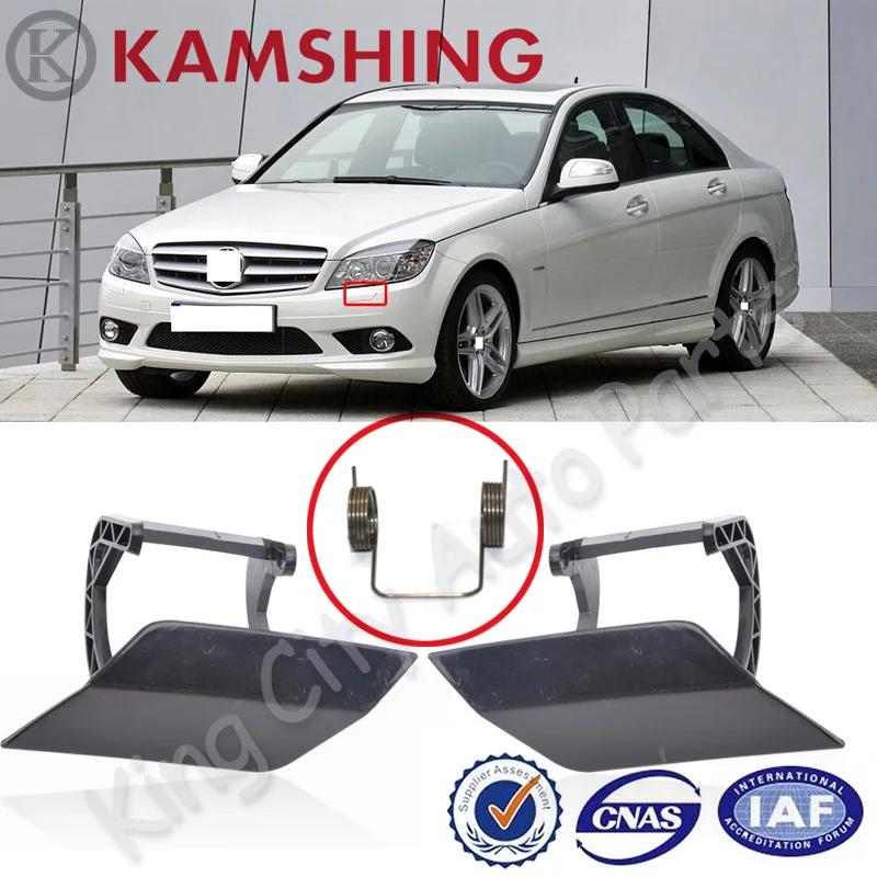 CAPQX 2 шт. для Benz C класс W204 2007 2008 2009 2010 2011 бампер передний головной светильник сопла