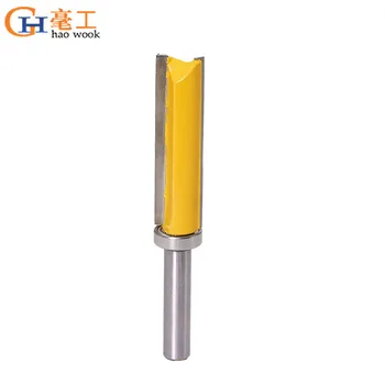 

8mm Shank Template Trim Hinge Mortising Router Bit Straight end mill trimmer cleaning flush trim Tenon Cutter for Woodworking
