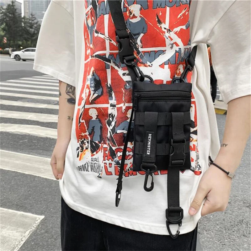 Techwear Sling Crossbody Bags Men Women Japanese Style Hip