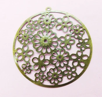 

Free Shipping !!! 200pcs 42mm Round Antique Bronze Base Setting Pendant Findings ,Blan Pendant Trays , Metal Blanks For Women