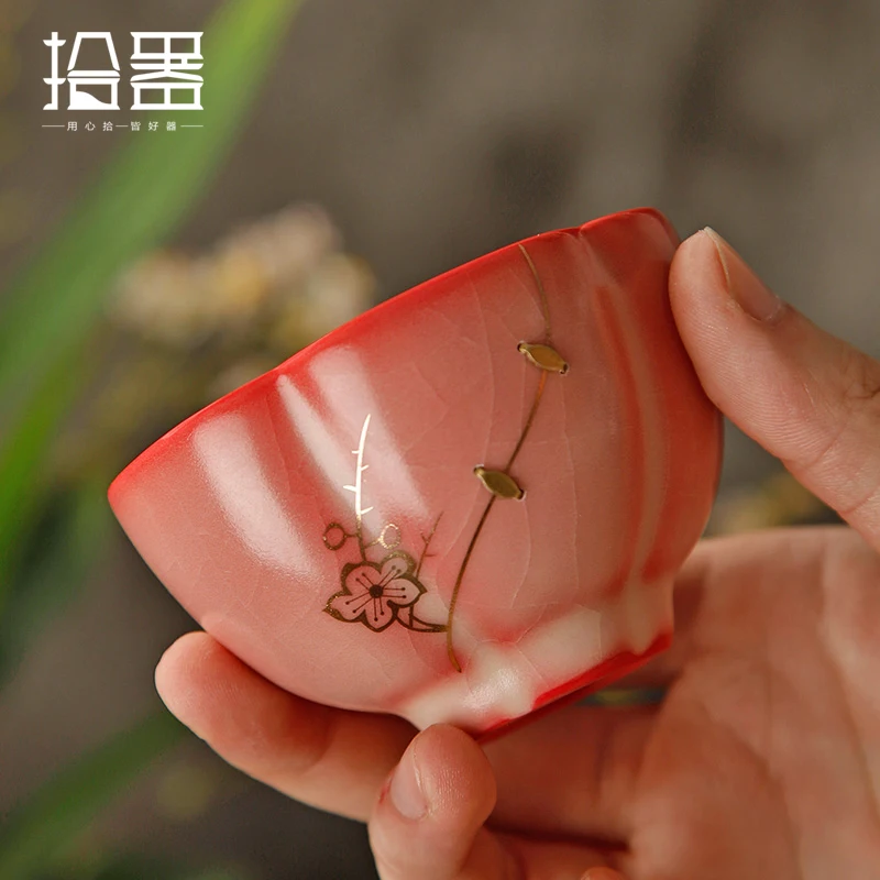 

Curium nail Master Cup, Ruyao tea cup, kung fu tea cup, ceramic tea bowl, split piece, can raise women's personal cup
