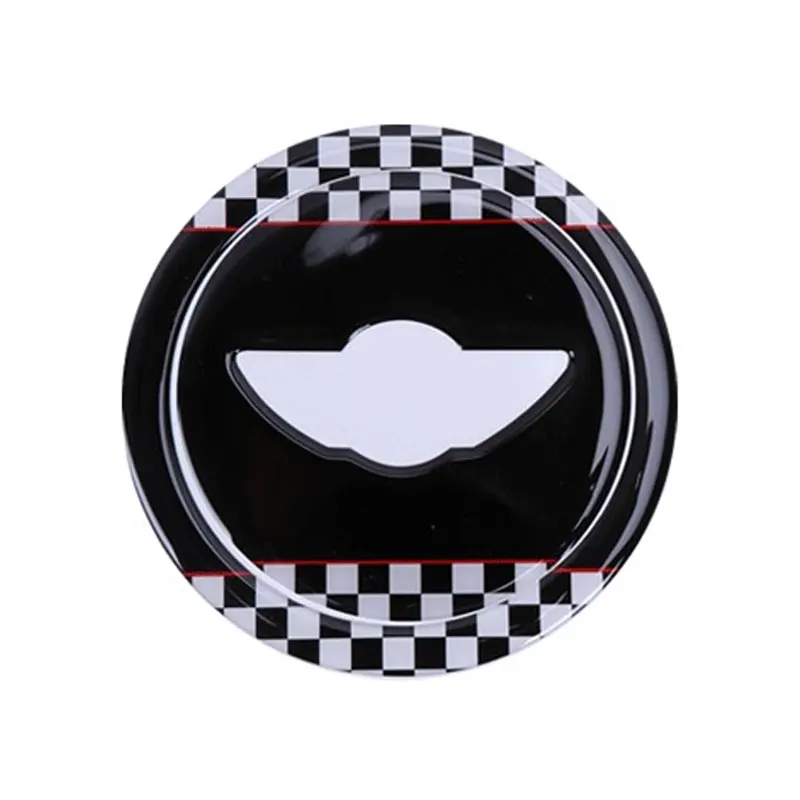 KJAUTOMAX For Mini Cooper R55 R56 R57 R58 R59 R60 R61 Epoxy Resin Steering Wheel Sticker 3D Multi Style Crystal Glue - Название цвета: 7