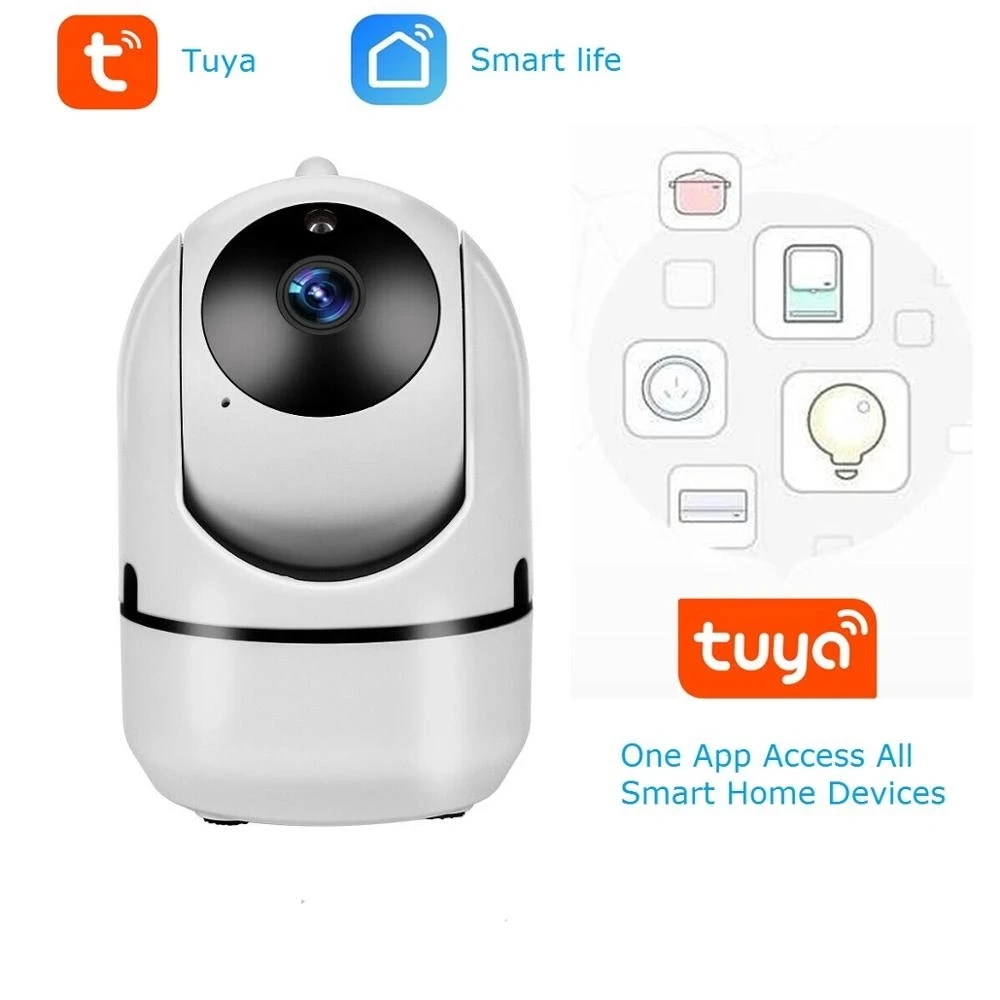 TUYA Wireless Smart Camera Pan Tilt 3.6mm Lens Infrared Two Way Audio Remote Access Camera for Home Security