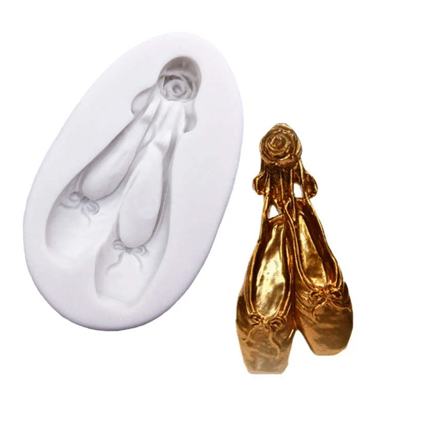 Ballet Shoes Silicone Mold Sugarcraft Chocolate Cupcake Baking Fondant Cake Decorating Tools |
