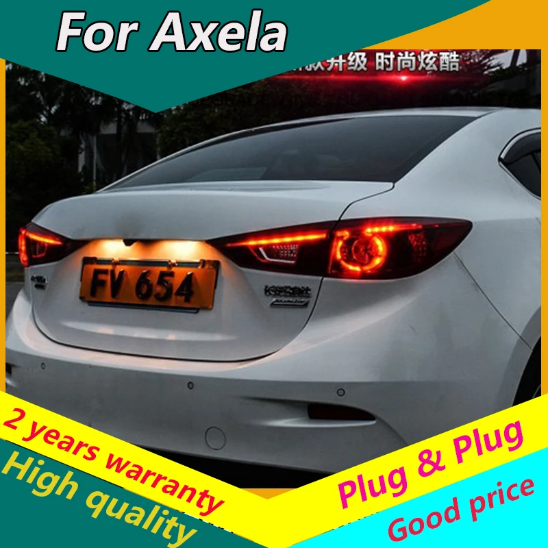 KOWELL Car Styling for Mazda 3 Tail Lights 2015 New Mazda3 Axela LED Light Orignal Design Rear Lamp DRL+Brake+Park+Sign | Автомобили и