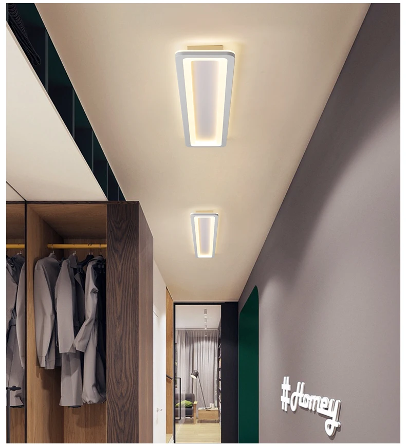 Dragonscence Modern Led Ceiling Lights For Bedroom Kitchen aisle Lights Plexiglass Long Strip Ceiling lamp lighting fixtures