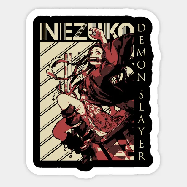 

cc10029 1pcs Demon Slayer: Kimetsu no Yaiba Anime Sticker Stickers PVC Graffiti Stickers Suitcase Luggage Guitar toys