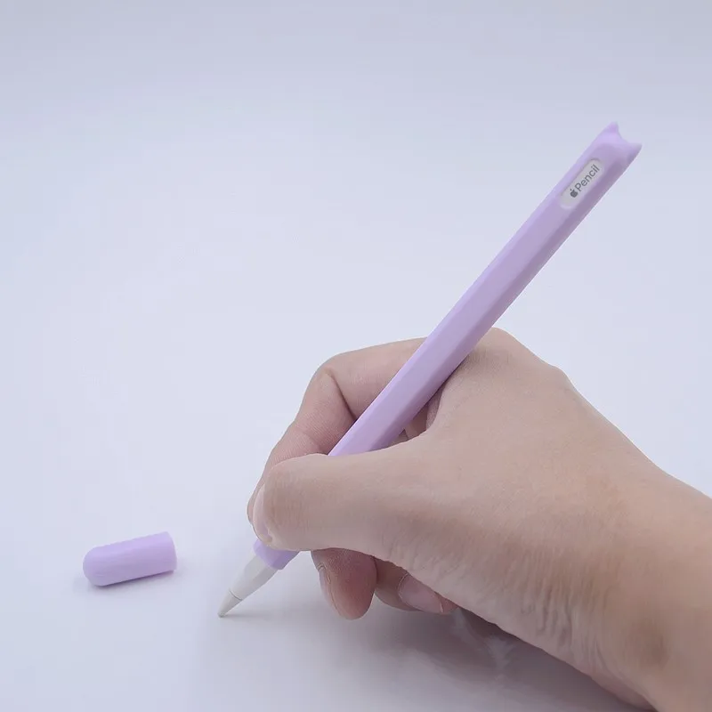 

Силиконовый чехол для Apple pencil 2 2-го поколения, чехол с наконечниками для защиты от царапин, Оригинальные милые аксессуары для Apple pencil 2