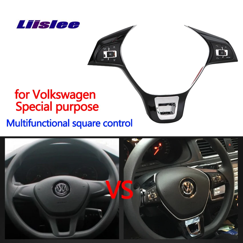 

Car universal multi-function steering wheel button modification Bluetooth wireless multi-function square control button navigati
