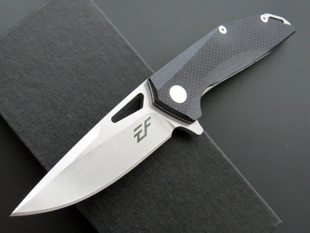 EF37 карманный складной нож D2 Сталь лезвие+ G10 ручкой, для улицы, для охоты, кемпинга, фруктовый нож, инструмент для повседневного использования
