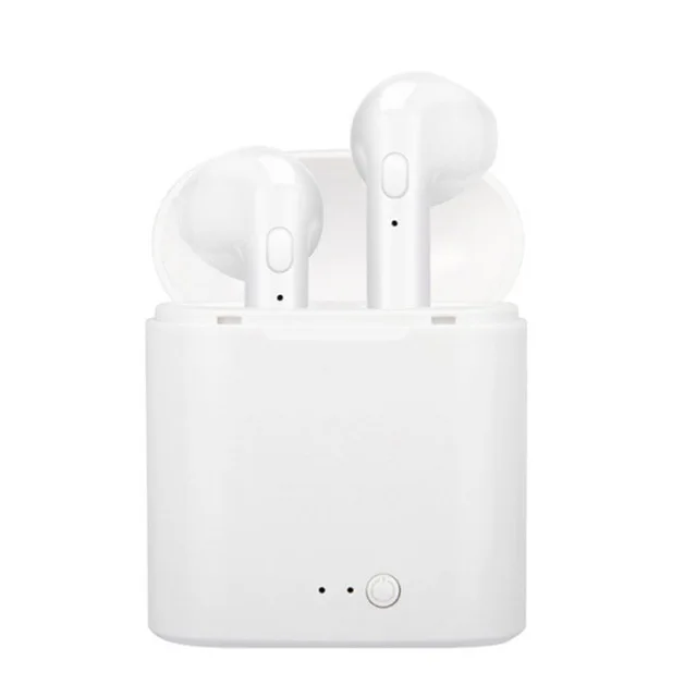 white Высокое качество i7s TWS мини беспроводные Bluetooth 5,0 наушники стерео музыкальные наушники бинауральные для ушей TWS i7 Iphone Xiaomi - Цвет: white