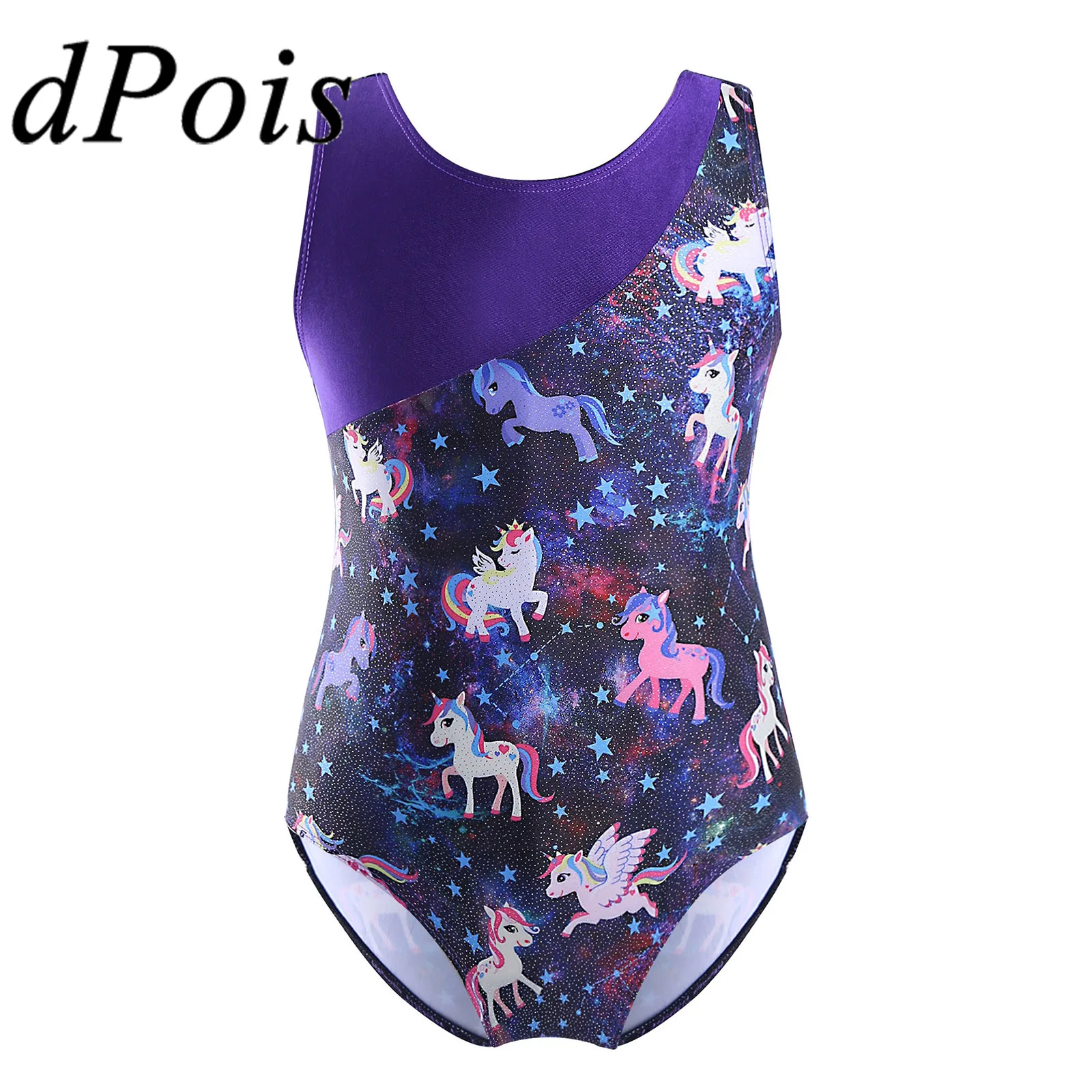 Kids Leopard Printed Ballet Gymnastics Leotard One Piece Child Gymnastic Bodysuit Jumpsuit Girls Ballerina Stage Dancing Costume |