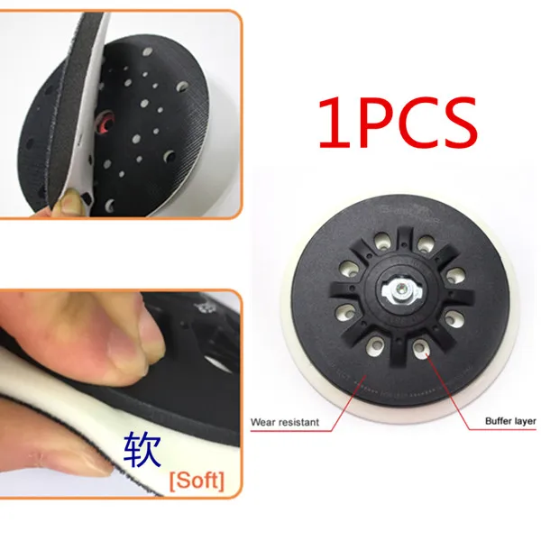 6 дюймов 150 мм мягкая жесткая шлифовальная накладка шлифовальная Подложка для Festo BOSCH DeWALT HITACHI MAKITA Hilti Milwaukee WORX Полировочный диск - Цвет: 1PCS    Soft