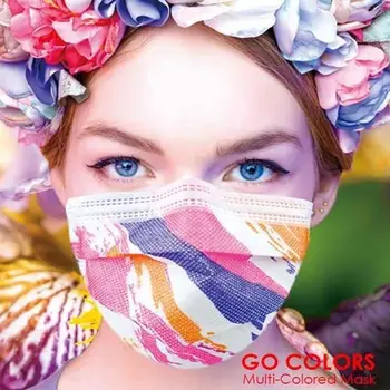 

10PCS camouflage throwaway Fashion Masks Anti-Dust Anti-Bacterial Unisex Style Mouth Face Mask PM2.5 Waterproof Creative Masks