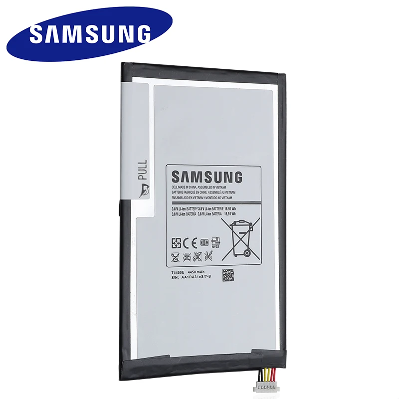 T4450E samsung планшет Батарея для samsung Galaxy Tab 3 8,0 T310 T311 T315 Аутентичные Замена батареи 4450 мАч