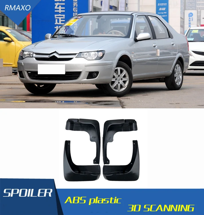 For Citroen Elysee 2008-2013 Mudflaps Splash Guards Front With color and rear Mud Flap Mudguards Fender Modified special | Автомобили и