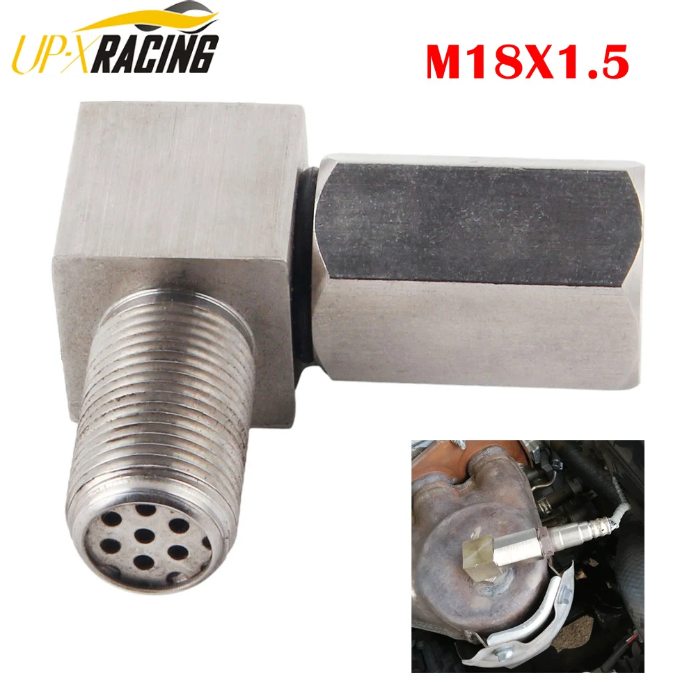 Universal Oxygen Sensor Extender 90 Degree 02 Bung Extension Catalytic