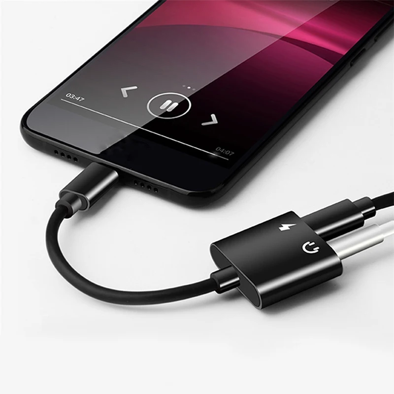 2 в 1 адаптер для наушников для samsung Note10+ Note10 type C конвертер для huawei Mate30 Mate20 P30 Pro Adaptador Tipo C