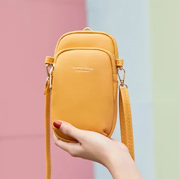 

2020 Female Bag Large Capacity Diagonal Solid Color Multifunctional Mobile Phone Ladies Wallet Handbags Pochette Purse Money