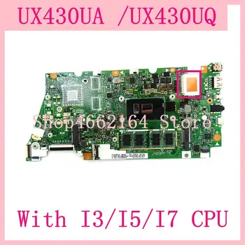 

UX430UA With I3/I5/I7 CPU Mainboard For Asus UX430UQ UX430UA UX430U UX430 Laptop motherboard UX430UA Motherboard Tested