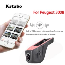 For Peugeot 3008 Car DVR Wifi Video Recorder Dash Cam Camera high quality Night vision full hd