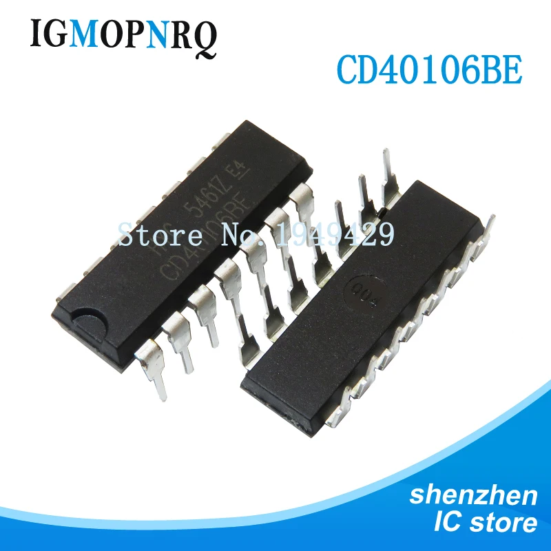 10PCS CD40106BE DIP14 CD40106 DIP 40106BE DIP-14 new and IC | Электронные компоненты и принадлежности