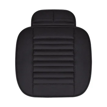 

PU Leather Car Seat Covers Front Protector Cushion Black Decoration Soft