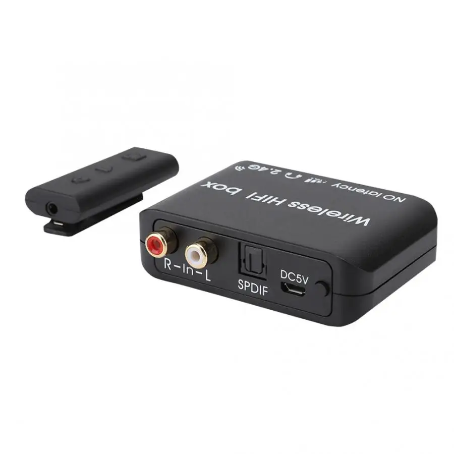Прочный ABS беспроводной 2,4G HIFI без задержки аудио передатчик приемник 2403-2478 МГц аудио передатчик
