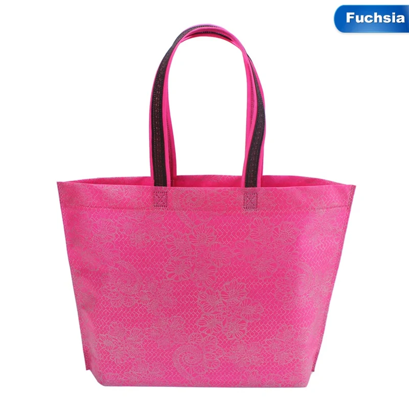 Новинка, модная женская складная сумка для покупок, водонепроницаемая Толстая сумка, Повседневная новая портативная Большая вместительная нейлоновая сумка-тоут на молнии - Цвет: Rose