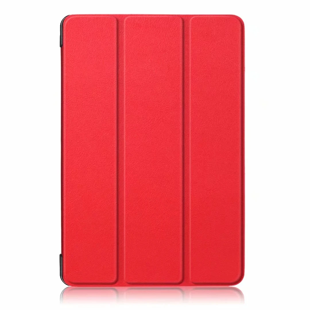 Ручка+ пленка ультра-тонкий трехслойный стоячий чехол для lenovo Tab E10 TB-X104F TB-X104L 10,1 дюймов планшет Магнитный чехол - Цвет: RD